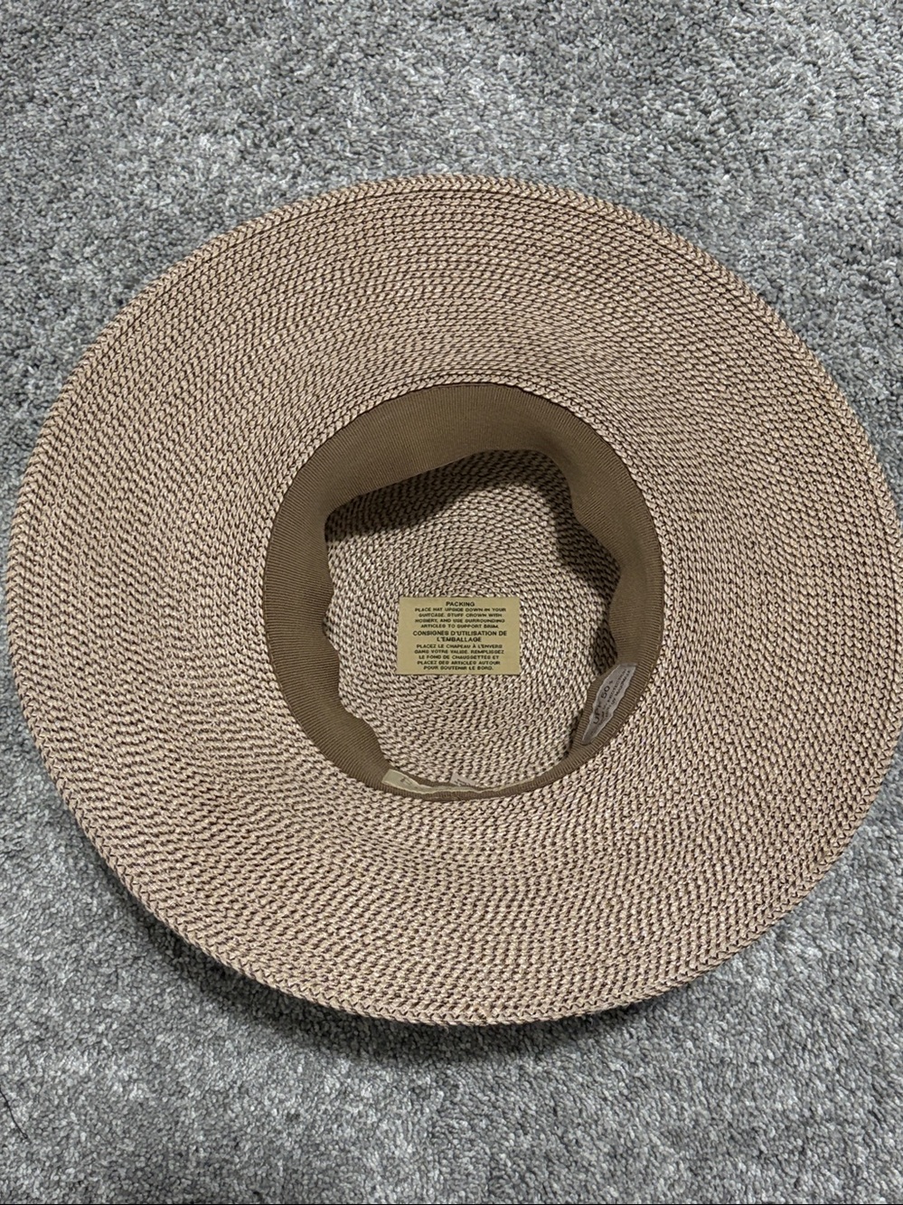 Eric JAVITZ HAMPTON Straw UPF 50 Sun Hat Squishee Packable - Picture 5 of 10